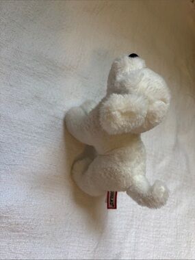 Plush White Stuffed Puppy Toy - Soft Cuddly Plush